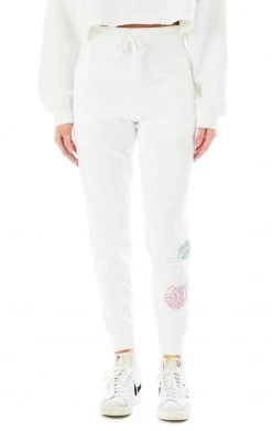 CARMAR RHINESTONE CHERRY SWEATPANTS