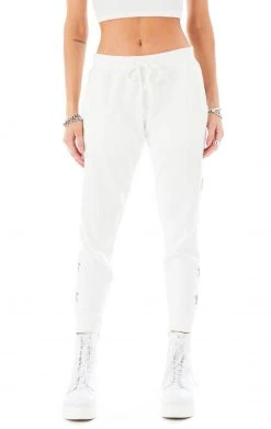 CARMAR PINK STAR PATCH SWEATPANTS