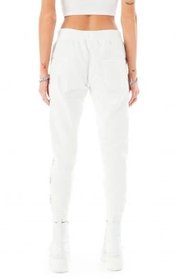 CARMAR PINK STAR PATCH SWEATPANTS