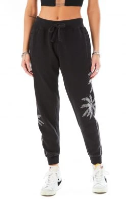 CARMAR RHINESTONE PALM TREE SWEATPANTS