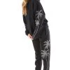 CARMAR RHINESTONE PALM TREE SWEATPANTS