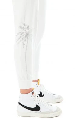 CARMAR RHINESTONE PALM TREE SWEATPANTS