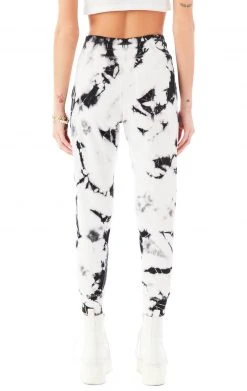 CARMAR RHINESTONE HEART TIE DYE SWEATPANTS