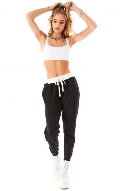 CARMAR CONTRAST WAISTBAND SWEATPANTS