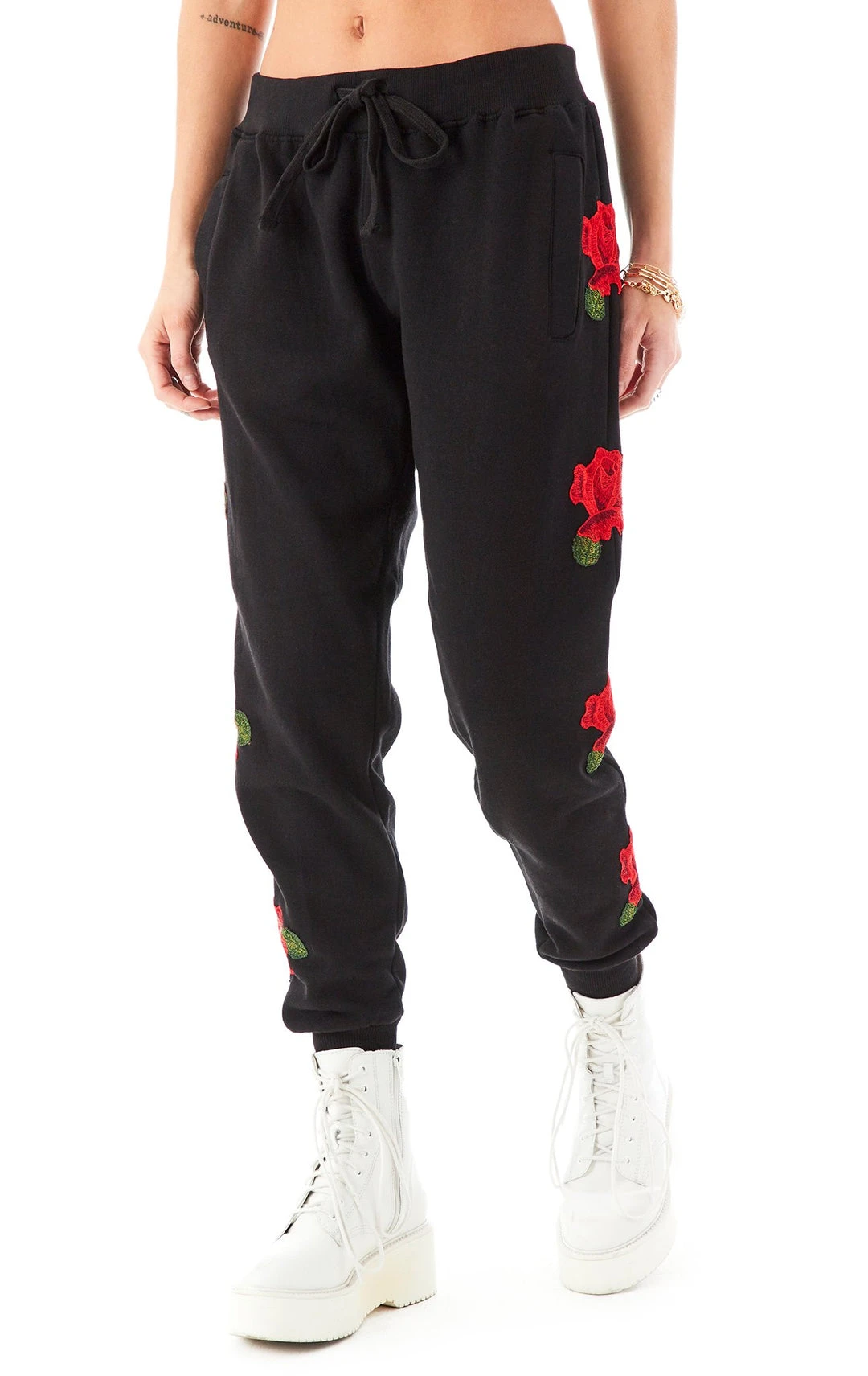 CARMAR ROSE EMBROIDERED SWEATPANTS 5 CARMAR ROSE EMBROIDERED SWEATPANTS