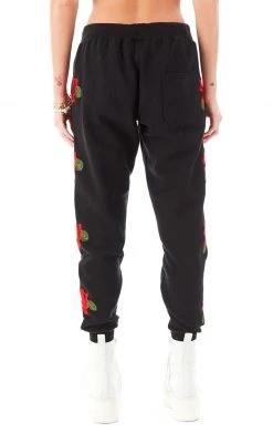 CARMAR ROSE EMBROIDERED SWEATPANTS 11 CARMAR ROSE EMBROIDERED SWEATPANTS