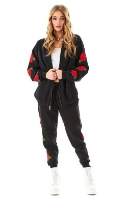 CARMAR ROSE EMBROIDERED SWEATPANTS 13 CARMAR ROSE EMBROIDERED SWEATPANTS