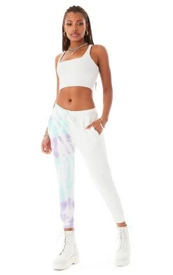 CARMAR SPLICED TIE DYE SWEATPANTS