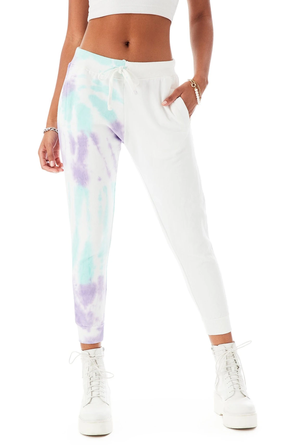CARMAR SPLICED TIE DYE SWEATPANTS CARMAR SPLICED TIE DYE SWEATPANTS