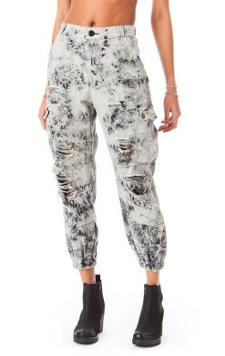 CARMAR BLEACH DYE CARGO PANT