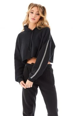 CARMAR RHINESTONE STRIP SWEATPANTS