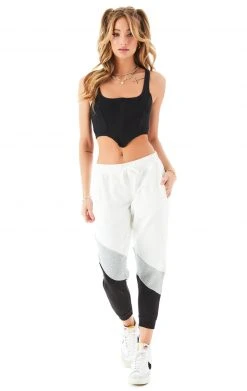 CARMAR DIAGONAL COLOR BLOCK SWEATPANTS