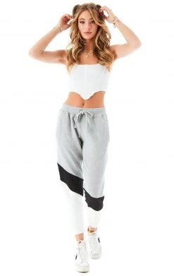 CARMAR DIAGONAL COLOR BLOCK SWEATPANTS