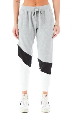 CARMAR DIAGONAL COLOR BLOCK SWEATPANTS