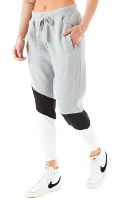 CARMAR DIAGONAL COLOR BLOCK SWEATPANTS