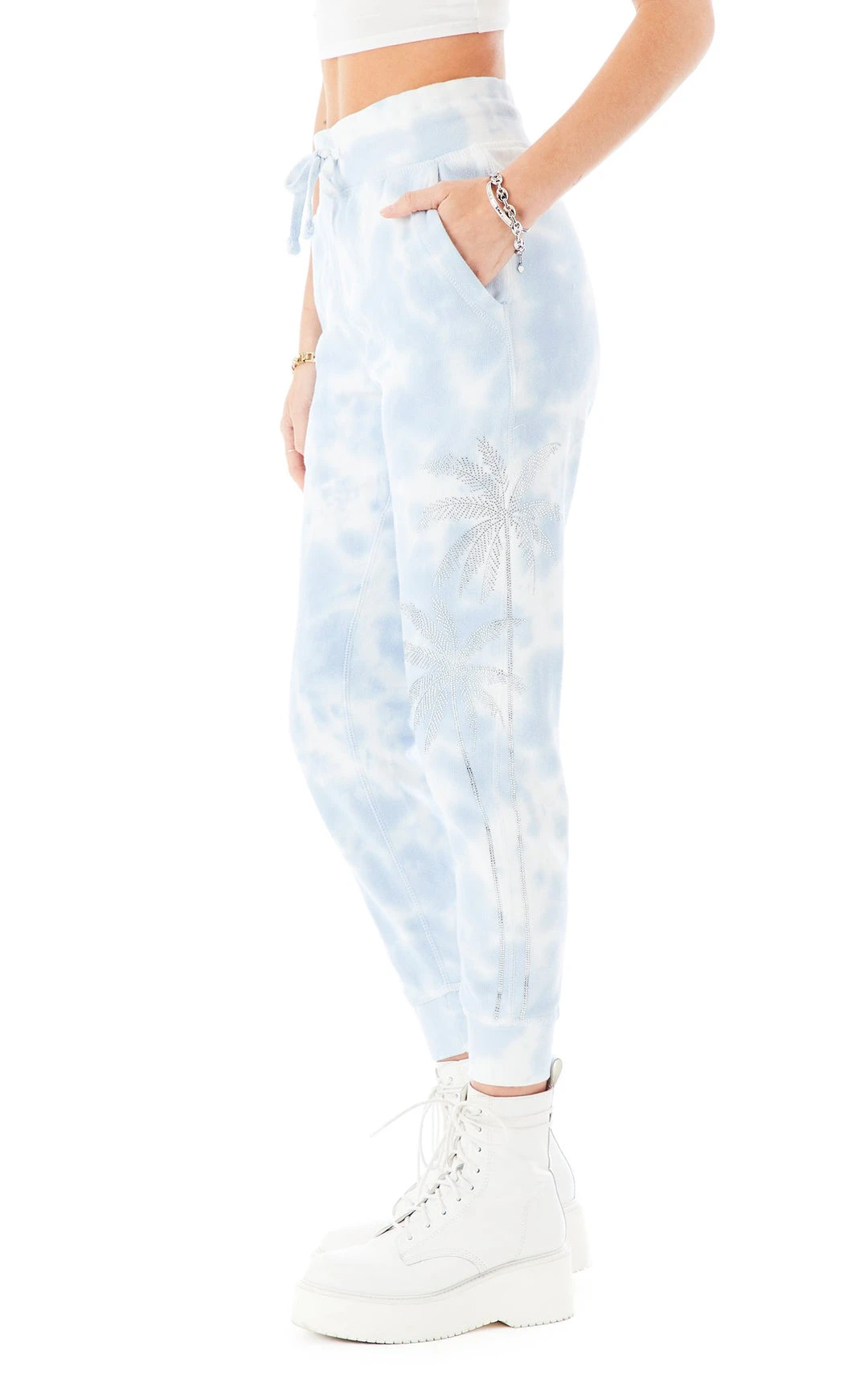 CARMAR RHINESTONE PALM TREE TIE DYE SWEATPANTS 3 CARMAR RHINESTONE PALM TREE TIE DYE SWEATPANTS