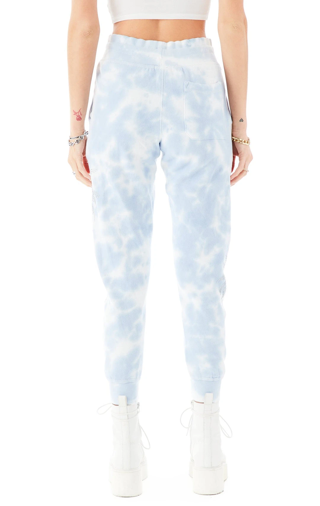 CARMAR RHINESTONE PALM TREE TIE DYE SWEATPANTS 8 CARMAR RHINESTONE PALM TREE TIE DYE SWEATPANTS