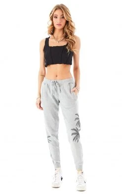 CARMAR RHINESTONE PALM TREE SWEATPANTS
