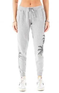 CARMAR RHINESTONE PALM TREE SWEATPANTS