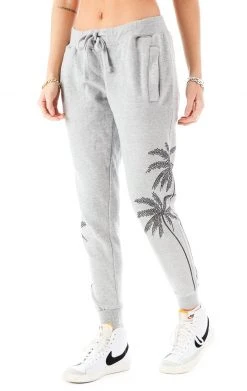 CARMAR RHINESTONE PALM TREE SWEATPANTS