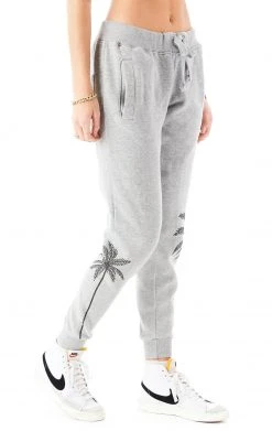 CARMAR RHINESTONE PALM TREE SWEATPANTS