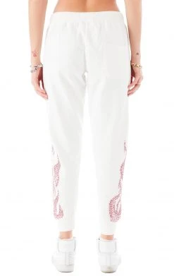 CARMAR RHINESTONE FLAME SWEATPANTS