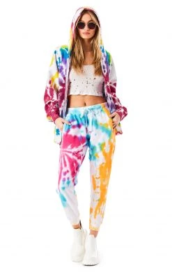 CARMAR FIREWORK TIE DYE SWEATPANTS