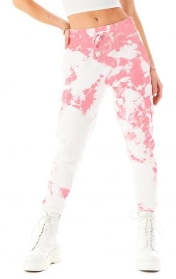 CARMAR CRYSTAL TIE DYE SWEATPANTS