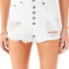 CARMAR TITANIA EXPOSED BUTTON DENIM SHORTS 1 CARMAR TITANIA EXPOSED BUTTON DENIM SHORTS