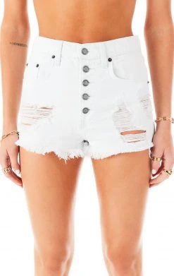 CARMAR TITANIA EXPOSED BUTTON DENIM SHORTS