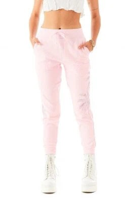 CARMAR RHINESTONE PALM TREE SWEATPANTS