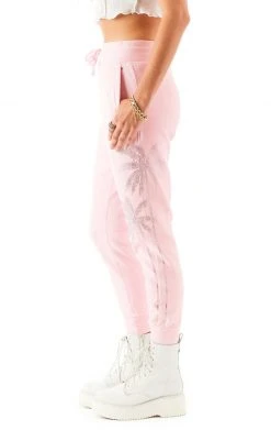 CARMAR RHINESTONE PALM TREE SWEATPANTS