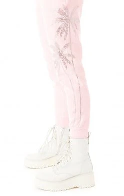 CARMAR RHINESTONE PALM TREE SWEATPANTS