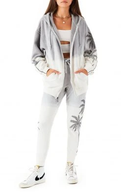CARMAR RHINESTONE PALM TREE DIP DYE SWEATPANTS