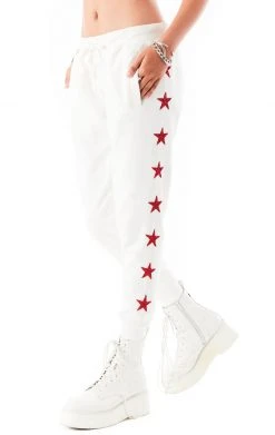 CARMAR RED STAR PATCH SWEATPANTS