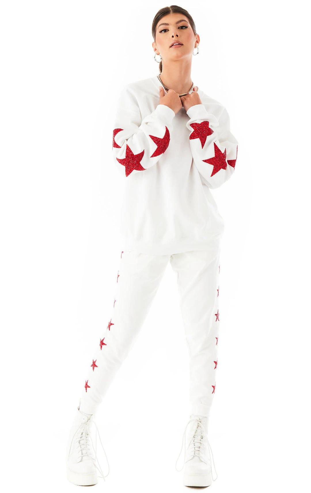 CARMAR RED STAR PATCH SWEATPANTS 5 CARMAR RED STAR PATCH SWEATPANTS