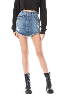 Carmar Denim LEATRICE RAMONA BUTTON FRONT SKIRT SALE