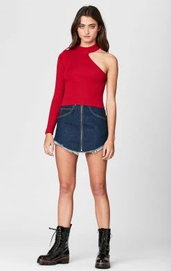 Carmar Denim SALE CUT OUT SHOULDER SWEATER