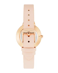 Nine West Watches Floral Dial Strap Watch