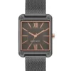 Nine West Watches Rectangular Case Mesh Bracelet Watch