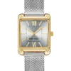 Nine West Watches Rectangular Case Mesh Bracelet Watch