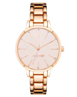 Nine West Watches Crystal Accented Bracelet Watch