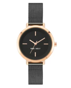 Nine West Watches Minimalist Mesh Bracelet Watch