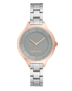 Nine West Watches Bracelet Watch With Contrasting Case