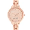 Nine West Watches Floral Dial Bracelet Watch