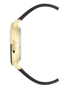 Nine West Watches Two-Tone Bezel Strap Watch