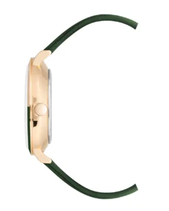 Nine West Watches Two-Tone Bezel Strap Watch