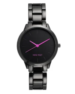 Nine West Watches Gunmetal Bracelet Watch