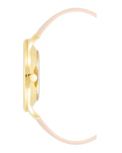 Nine West Watches Stitched Strap Watch