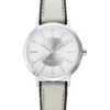 Nine West Watches Glitter Accented Strap Watch